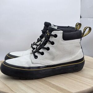 Women Size 6 - Dr Martens Allana Canvas Chukka Boots Cream Black Yellow